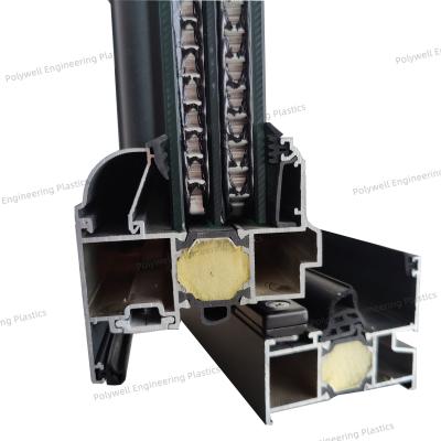 China Thermal Break Aluminum Sound Insulation System Window Triple Pane Double Cavity 6050 T5 Profile for sale