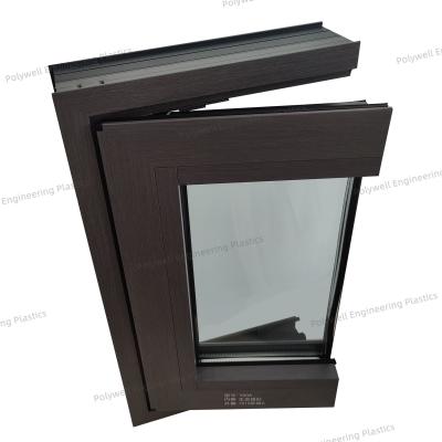 China La vertical de aluminio insonora dobla encima de la ventana de aluminio abierta de cristal de Windows hacia fuera en venta