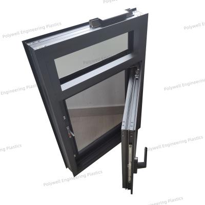 China Alloy 6061 T5 Puente roto Sistema de aislamiento de vidrio de aluminio Profile resistente al fuego de la ventana en venta