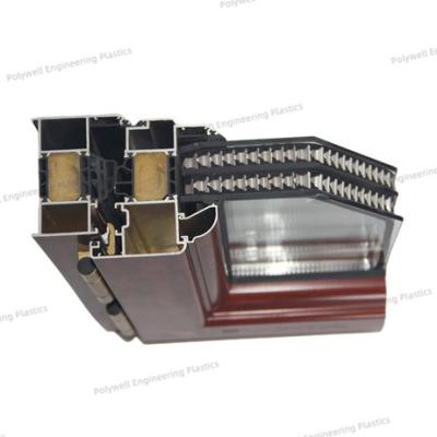 China 6061 Aluminium System Broken Bridge Windows Thermal Insulation Profile Voor aluminium systeem raam Te koop