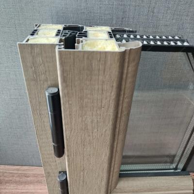 China Sound Heat Proof Wind Resistant Broken Bridge PVC Profile Aluminum System Window Frame for sale