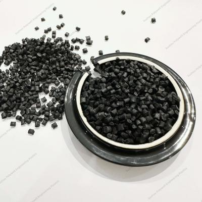 China De plastic Glasvezel vulde Versterkt Polyamide 66 Korrels Zwarte Nylon 66 Korrels met 1.25~1.35 G/Cm3-Dichtheid Te koop