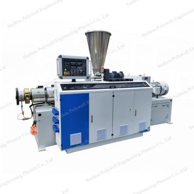 China 65mm Plastic Twin Screw Extruder PVC UPVC CPVC Pipe Production Line With Customized for sale