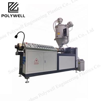 China Plastic Single Screw Nylon Profile Extrusion Machine For Nylon PA66 GF25 Thermal Break Strip Production Line for sale