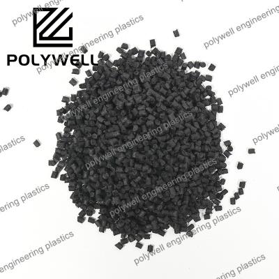 China Engineering Virgin PA Plastic Polyamide Nylon 66 Black Color Granules PA Recycling Polyamide Material for sale