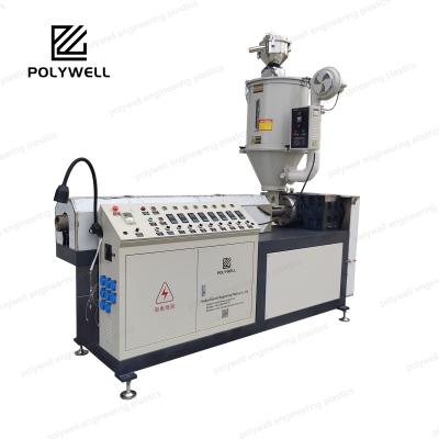 China PA Plastic Strip Single Screw Extruder Nylon 66 Thermal Break Profile Extrusion Production Line for sale