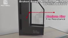 Thermal Insulation Broken Bridge Aluminum Window Security