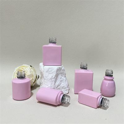 China Custom 100 Pcs Empty Nail Polish Bottles Bow Cap Round Square Shape en venta