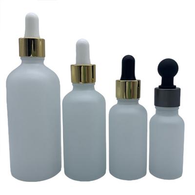 China Clea Cylinder Glass Cosmetic Serum Dropper Bottle 100ml 120ml 150m for sale