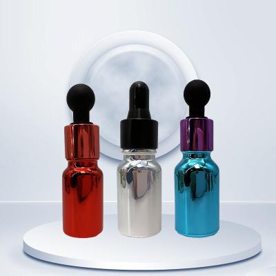 China Electroplated Cosmetic Dropper Bottles 10ml 15ml 30ml for sale
