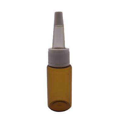 China Eco Friendly Skincare Amber Tiny Glass Vials With Lids ISO 20001 for sale