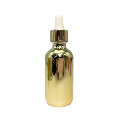China Essential Fragrance Oil Glass Boston Round Dropper Bottles 120ml 240ml for sale