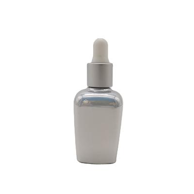 China Aromatherapy Silver Glass Dropper Bottles 15ml 20ml for sale