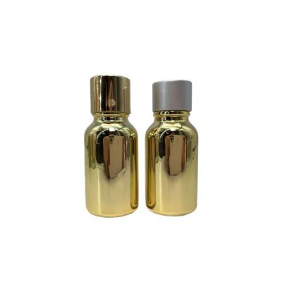 China Gold Electroplating Skincare Cosmetic Dropper Bottles 2oz 3oz 4oz for sale
