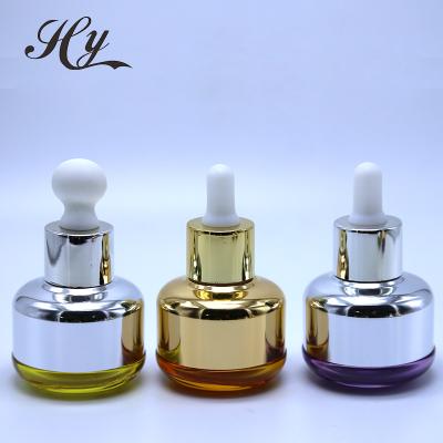 China Silk Screen Cosmetic Dropper Bottle 10ml Glass Perfume Bottle With Dropper for sale