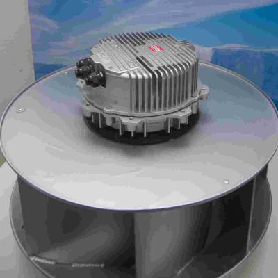 China Fan de ventilación de enfriamiento trifásica IP55 de la fan centrífuga de la EC de la cuchilla 400m m en venta