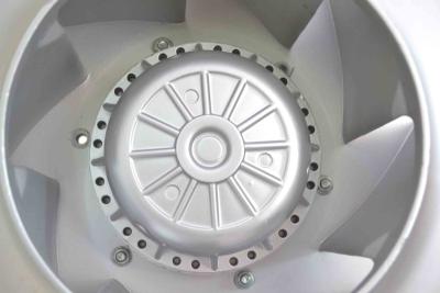 China IP54 External Rotor Centrifugal Cooling Fan 1358rpm 400mm Aluminum Sheet Metal Impeller for sale
