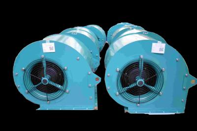 China Three Phase 6 Pole Forward Centrifugal Fan With 250mm Galvanized Blade for sale