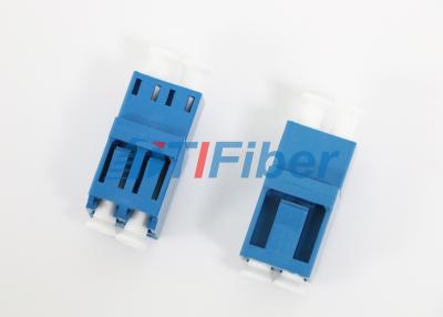 China Blue Duplex Fiber Optic Adapter High Return Loss Lc To Lc Adapter for sale