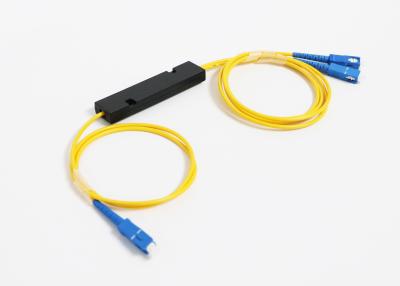 China FBT Fiber Optic Cable Splitter With Single Window , Fiber Optic Coupler 1*2 1*3 1*5 1*6 1*7 for sale