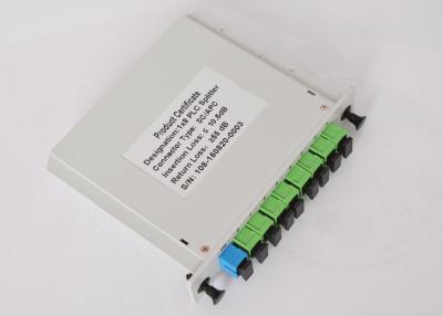 China SC Connector Singlemode Fiber Optic Splitter with Plastic Small Box for sale