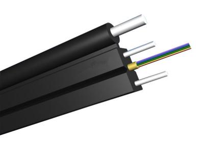 China 2core cable de descenso al aire libre de la red de la fibra óptica FTTH con el miembro de fuerza de FRP en venta