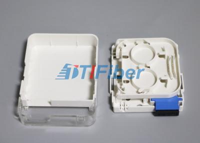 China SC Duplex Wall Mounted Fiber Optic Terminal Box for SM Fiber for sale