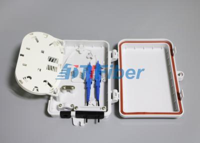 China Caja de distribución de la fibra óptica de 4 bases para la caja óptica al aire libre de la terminación del cable de descenso de FTTH en venta