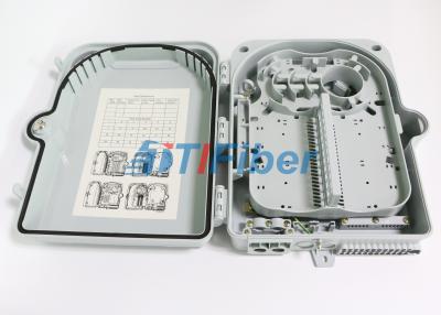 China SC 12 Port Wall Mount Fiber Termination Box With ABS Plastic Housing for sale