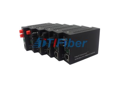 China 10/100/1000M 2KM Fiber Optic Media Converter for FC Connector for sale