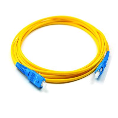 China Singlemode Duplex 3.0mm Fiber Optic Patch Cord Sc To Lc PVC Outer Jacket for sale