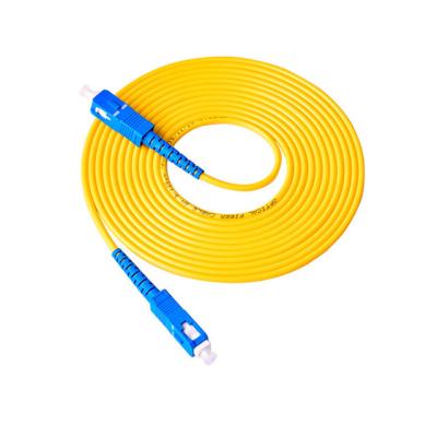 China SC To SC OD 3.0mm Fiber Optic Patch Cables Simplex APC Patch Cord for sale