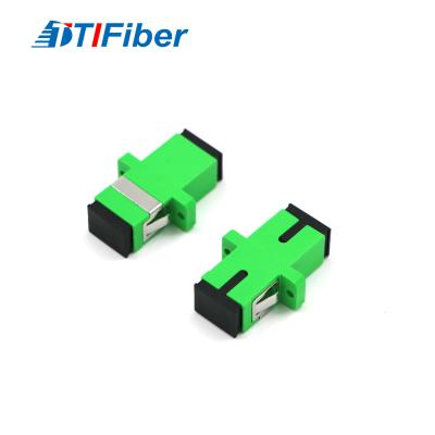 China SC APC Fiber Optic adapter With Metal Plastic Housing and return loss low , insert low for sale