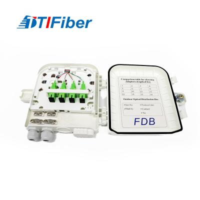 China Caja de distribución de la fibra óptica del soporte de la pared 1*16 con el conector del SC en venta