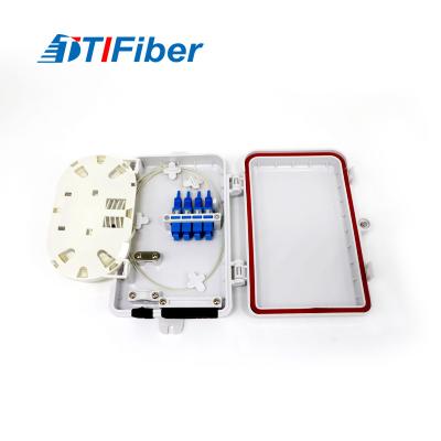 China Light Weight ABS Fiber Optic Distribution Box 4 Core Ultra Violet Resistant for sale