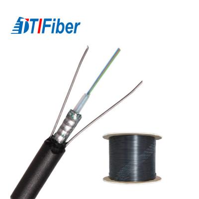 China GYXTW Outdoor 12 core single mode fiber optic cable OEM Black color for sale