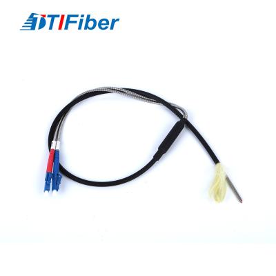 China LC Anti Bite Fiber Optical Pigtail with  steel Armored Low insertion loss and high return loss for sale