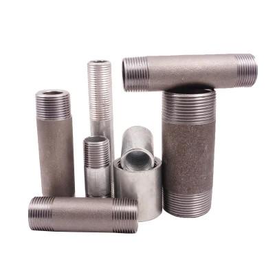 China SGS Antirust Carbon Steel Pipe Fitting , Male Threaded Pipe Nipple for sale