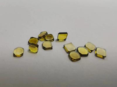 China Yellow Single Crystal Lab Grown Diamonds HPHT 3mm - 6mm For Milling Tools for sale