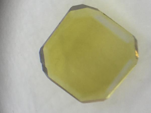 Quality Lab Grown Synthetic Yellow Diamond Hpht Mono Diamond Plates 3*3*0.3mm for sale