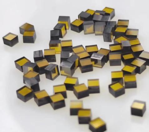 Quality 2*2*2 1*1*1 Square Lab Grown Diamonds MCD Lab Created Yellow Diamond for sale