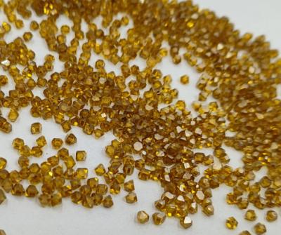 Chine HPHT Diamant jaune brut cultivé en laboratoire 2,8 mm 80 grade Pour les outils de pansement à vendre