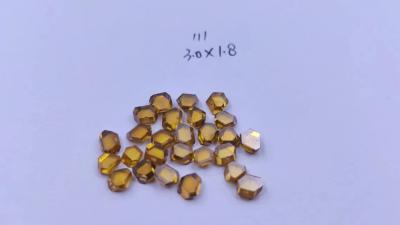 China Single Crystal Yellow HPHT Laboratório Diamantes cultivados Dia 3,0 mm Para desenho de fio morrer à venda