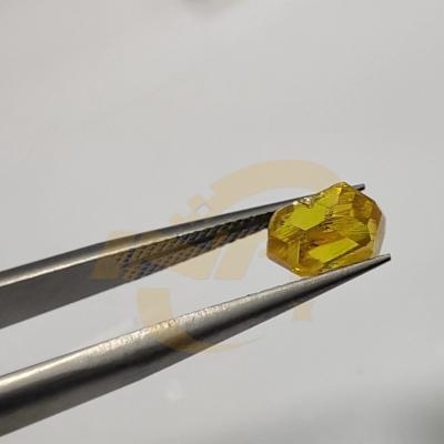 China Yellow Uncut  Rough Diamond Lab Grown Synthetic Diamond For Gem for sale