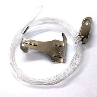 Chine Transparent Nylon Cable Ceiling Picture Hanging Systems Adjustments Hook Gripper Cable à vendre