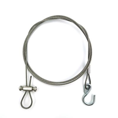 China Stainless Steel Braided Wire Rope Loop And Terminal Galvanized Wire Rope With Snap Hook en venta