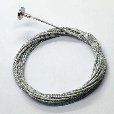 China T Shape Terminal Flexible Wire Cable Sling 7X7 Lanyard Stainless Steel Wire Rope Te koop