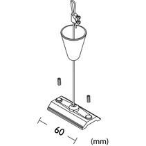 China Kits colgantes de iluminación de riel con abrazadera de cable de acero Griplock y montaje de cable en venta