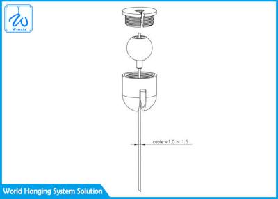China Spherical Pendant Light Mounting Kit , Self Tapping Screw Diy Hanging Light Kit for sale