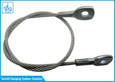 China Corda de fio de aço inoxidável de alta elasticidade do cabo 4mm da segurança da mola de extensão da força com terminal do olho à venda
